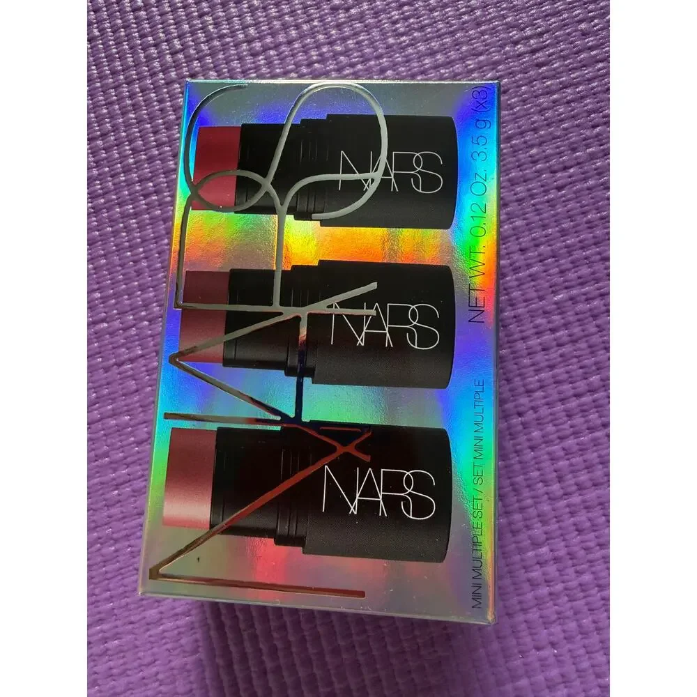 New NARS Mini Multiple Blush Stick 3 pc Set for Cheeks Eyes and Lips Lot Makeup